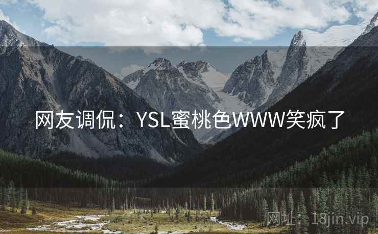 网友调侃：YSL蜜桃色WWW笑疯了
